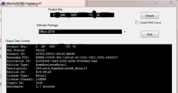 office product key check